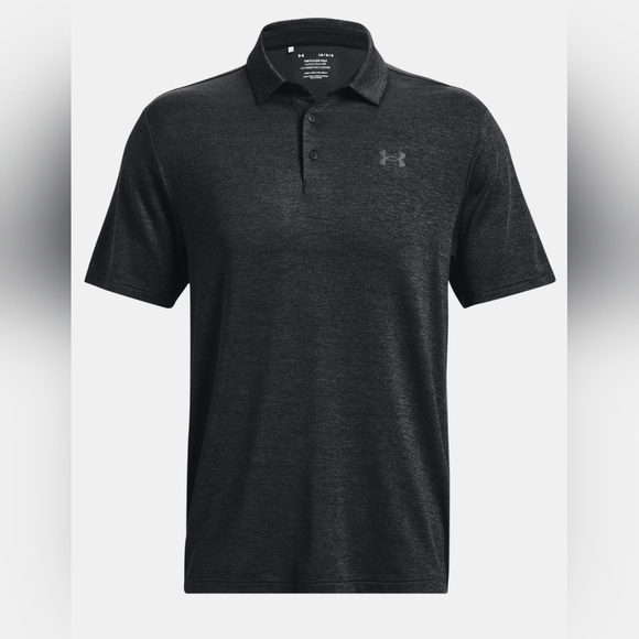 Men's Under Armour Playoff 3.0 Polo, Black/Jet Gray, Size Small, NWT - Picture 3 of 11